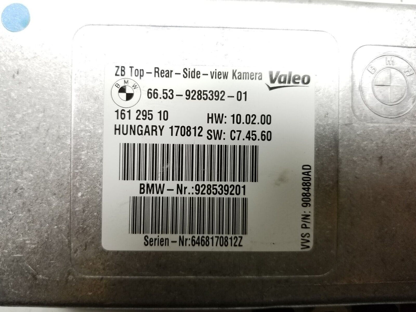 07 08 09 10 11 12 13 BMW X6 Rear View Back Up Camera Control Module 9285392 OEM