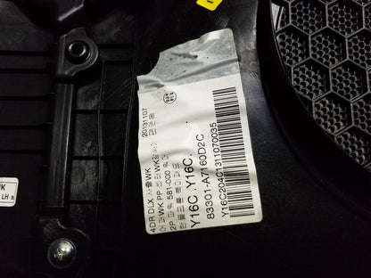14 15 16 Kia Forte Rear Door Trim Panel Driver Side Left OEM 73k