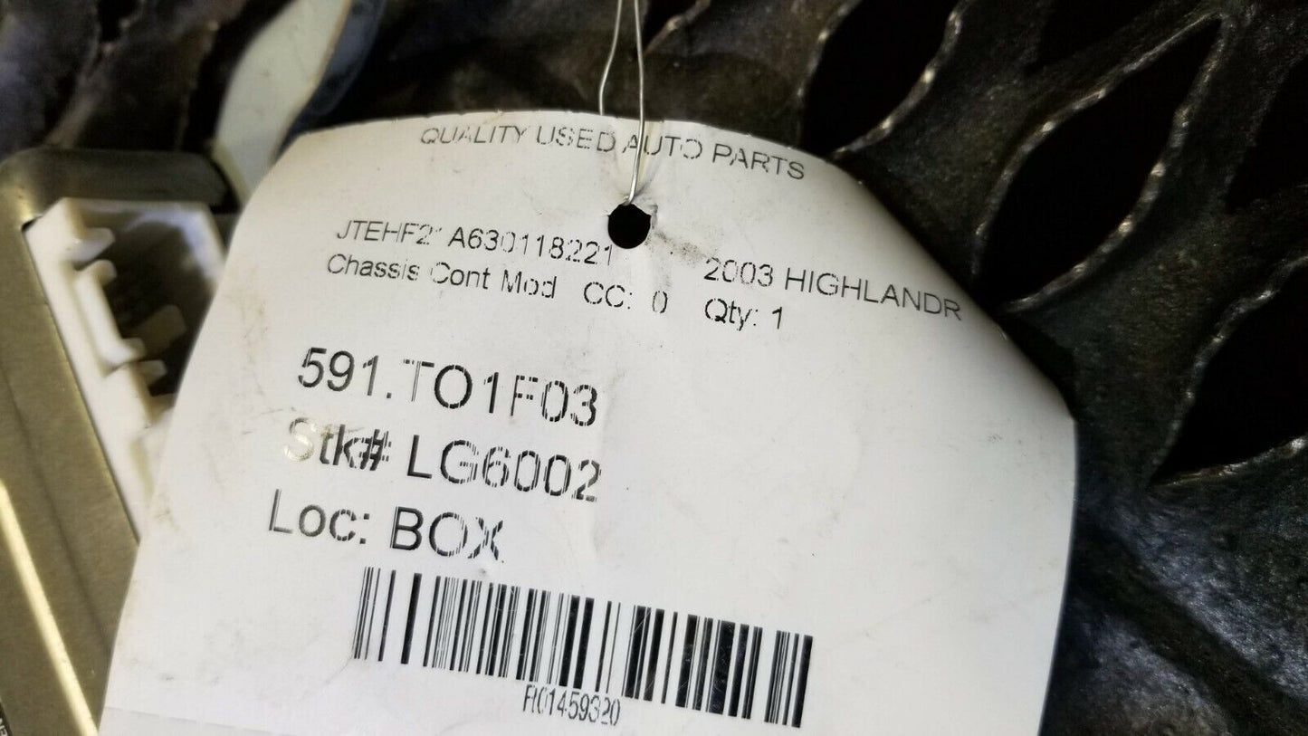 01 02 03 Toyota Highlander Multiplex Network Control Module OEM N17