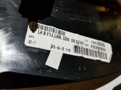 13 14 15 16  Dodge Dart Front Left Driver Cowl Kick Trim Panel Ome 76k