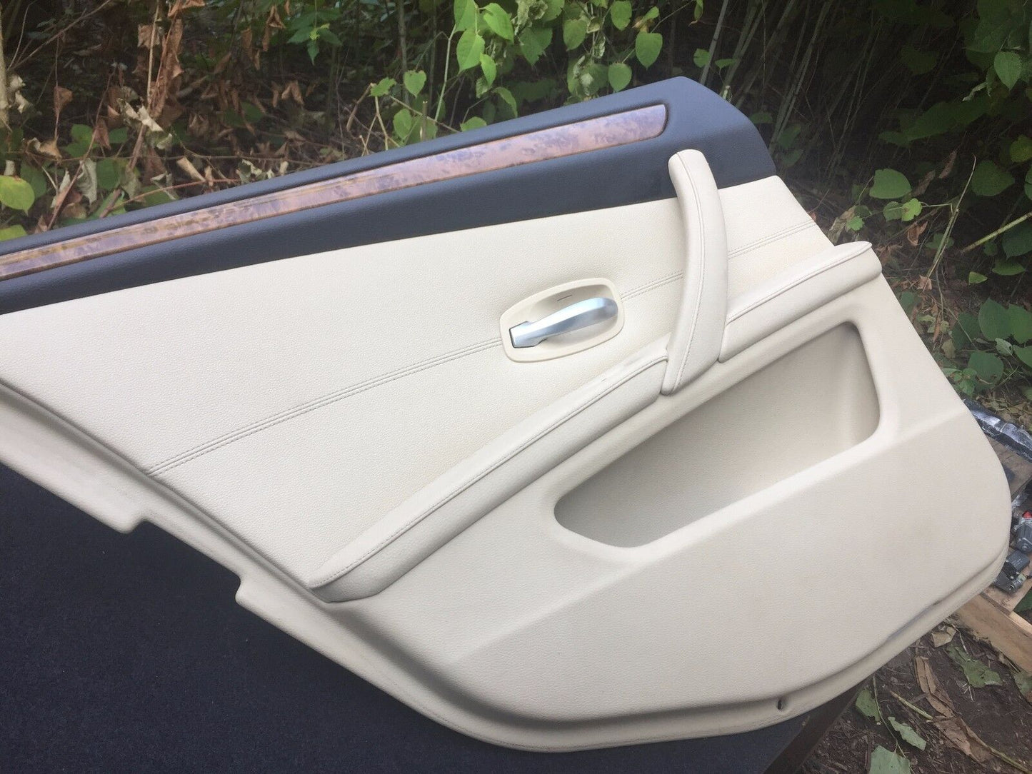 07 08 09 10 BMW 528ix E60 Rear Left Door Trim Panel Driver Side OEM