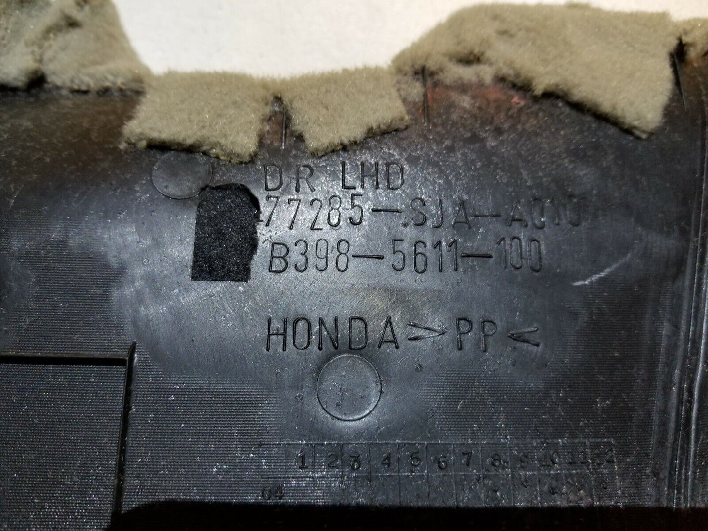06 07 08 Acura Rl Left Driver Center Console Side Trim Panel OEM