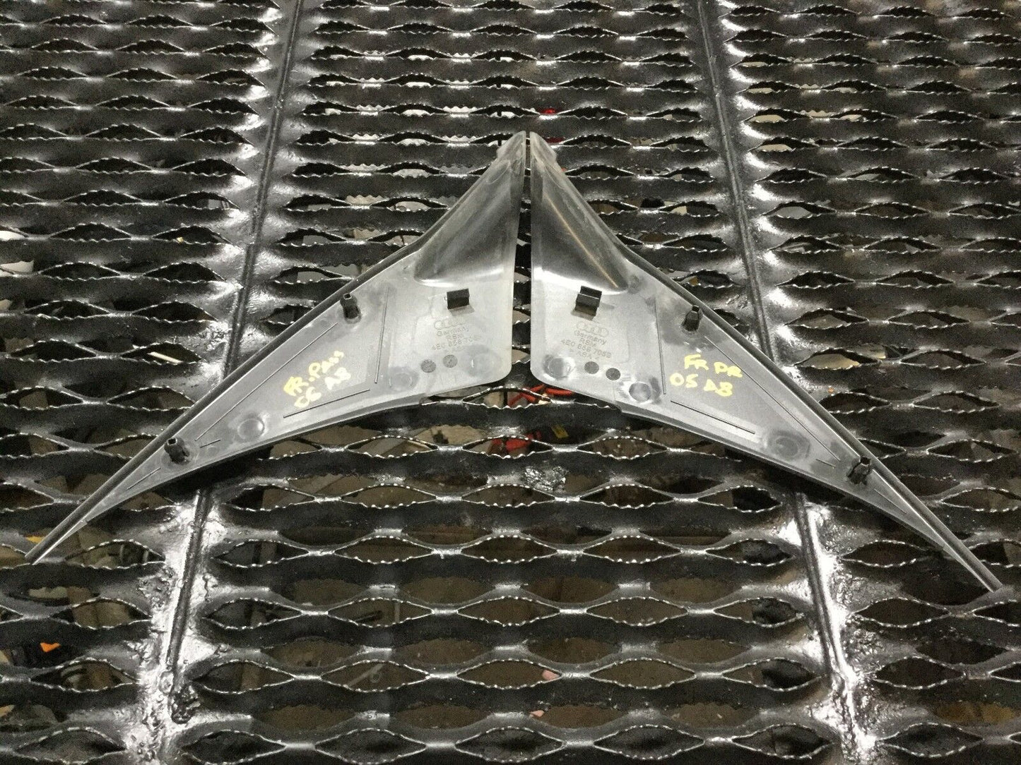 03 04 05 06 07 Audi A8 Interior Front Door Mirror Trim Cover Left & Right OEM