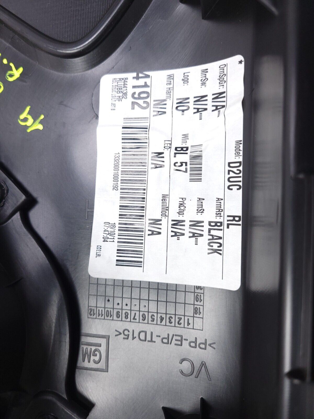 18 19 20 21 Chevrolet Equinox Door Trim Panel Rear Left Driver Side OEM