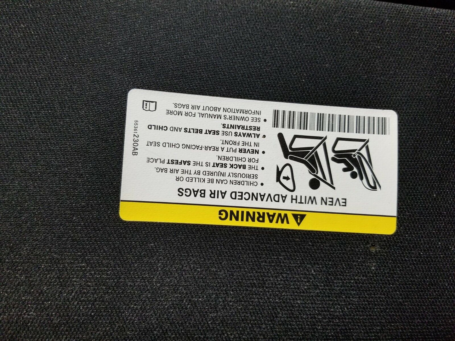 11 12 13 14 Dodge Avenger Left Driver Sun Visor OEM