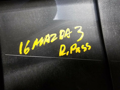 14 15 16 Mazda 3 Sdn Rear Right Passenger Door Trim Panel OEM 41k Miles