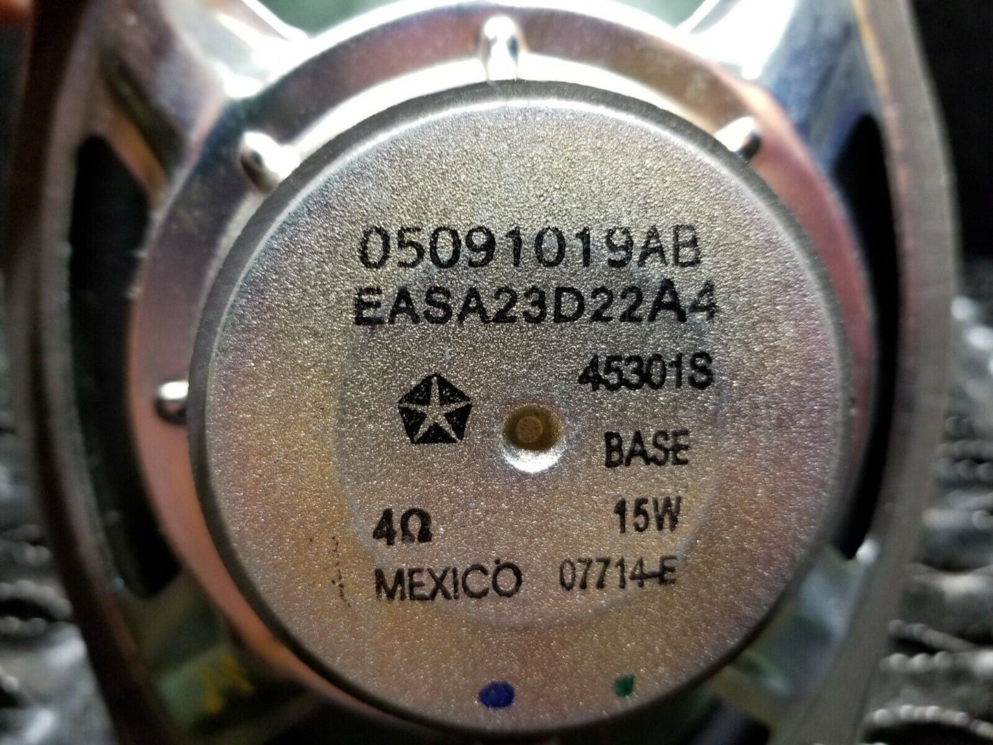 14 2014 Dodge Grand Caravan Front Right Passenger Door Speaker OEM 34k