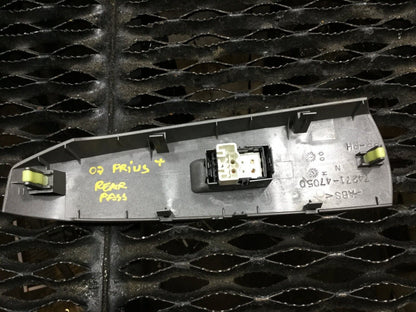 04 05 06 07 08 09 Toyota Prius Rear Rh Passenger Pass Side Window Switch  OEM