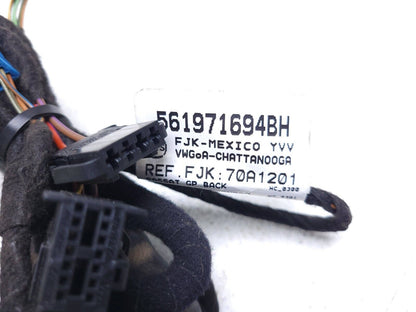 12-19 Volkswagen Passat B7 Rear Door Wire Harness Passenger Side Right OEM