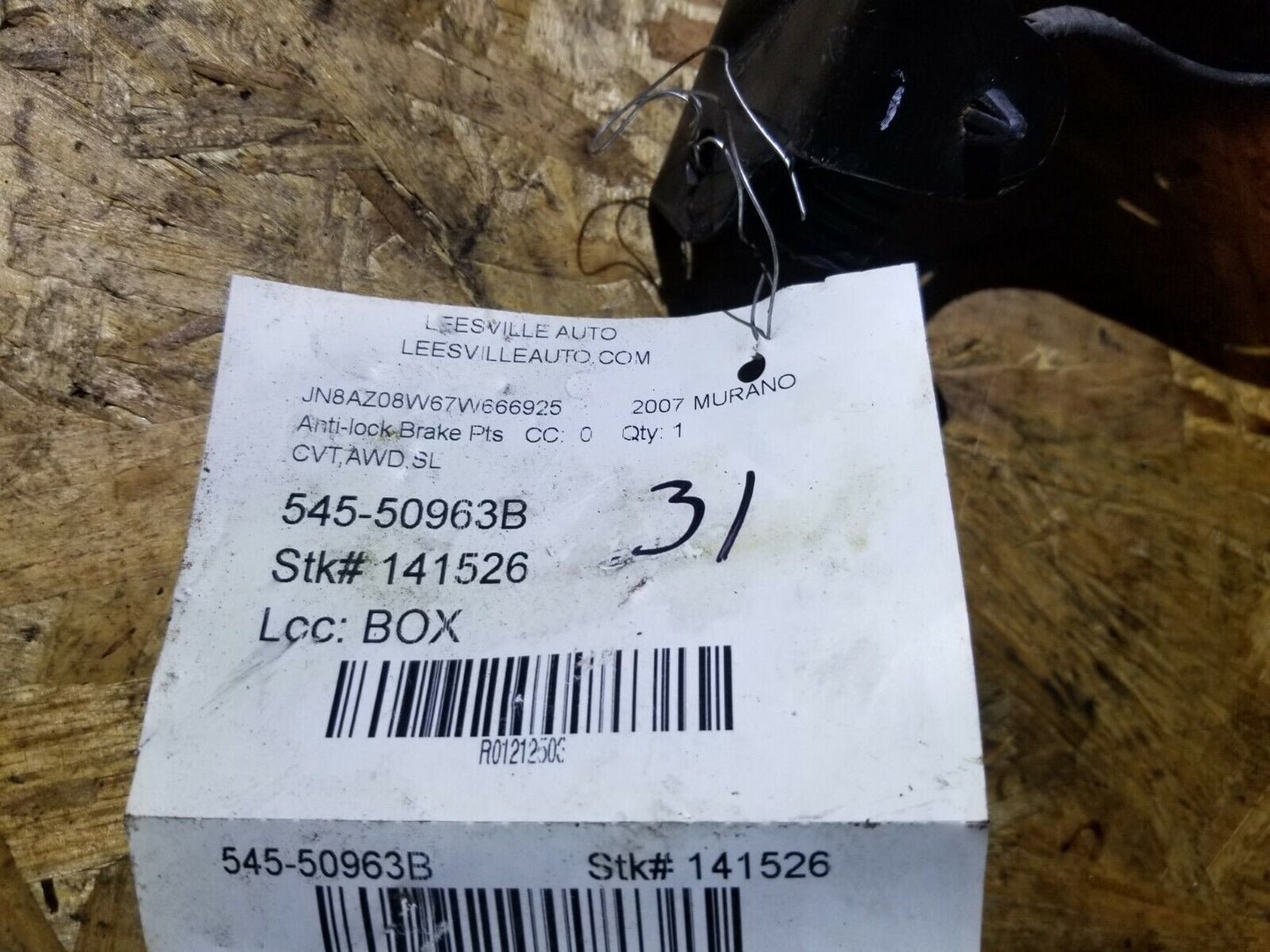 07 2007 Nissan Murano Anti Lock Brake ABS Pump Module OEM #31