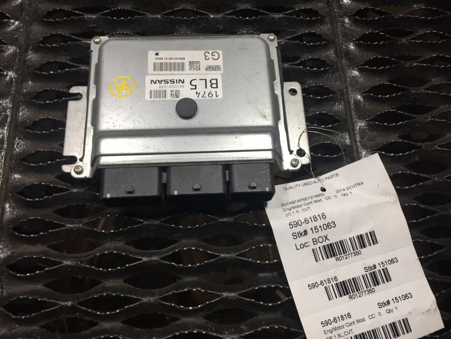 13 14 15 Sentra Altima Bem404300 A1 Computer Engine Control Ecu OEM N16 811miles