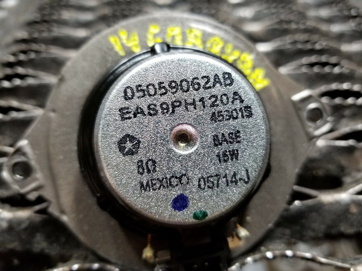 14 2014 Dodge Grand Caravan Front Dashboard Speaker 2pcs 5059062ab OEM 34k