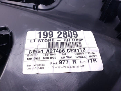 12 13 14 Ford Focus Rear Door Panel Trim Right Passenger Side Sedan OEM