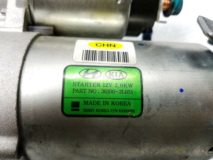 21 22 Kia Stinger 3.3l Starter Motor OEM 312 Miles