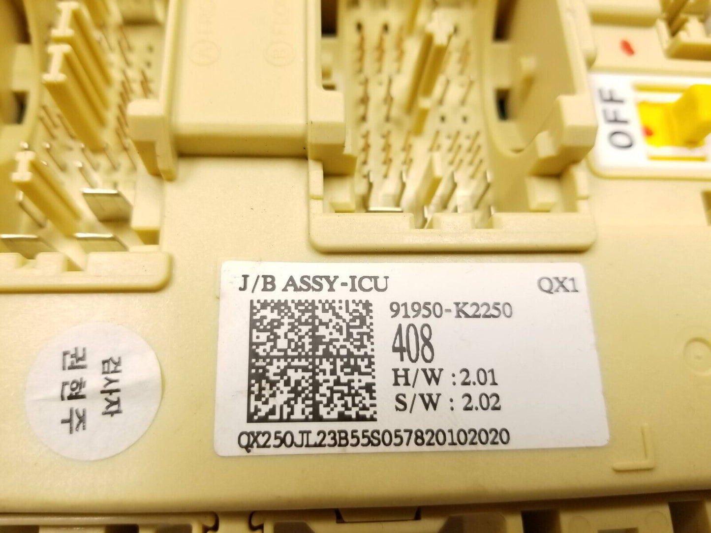 20 21 22 Hyundai Venue Interior Fuse Box 91950-k2250 OEM