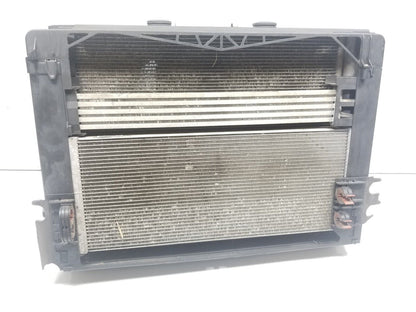 09 10 11 12 BMW 750li Engine Radiator Coolant Condenser Fan Assembly OEM