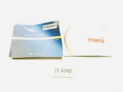 2014 Kia Forte Owner's Manual Book OEM 73k