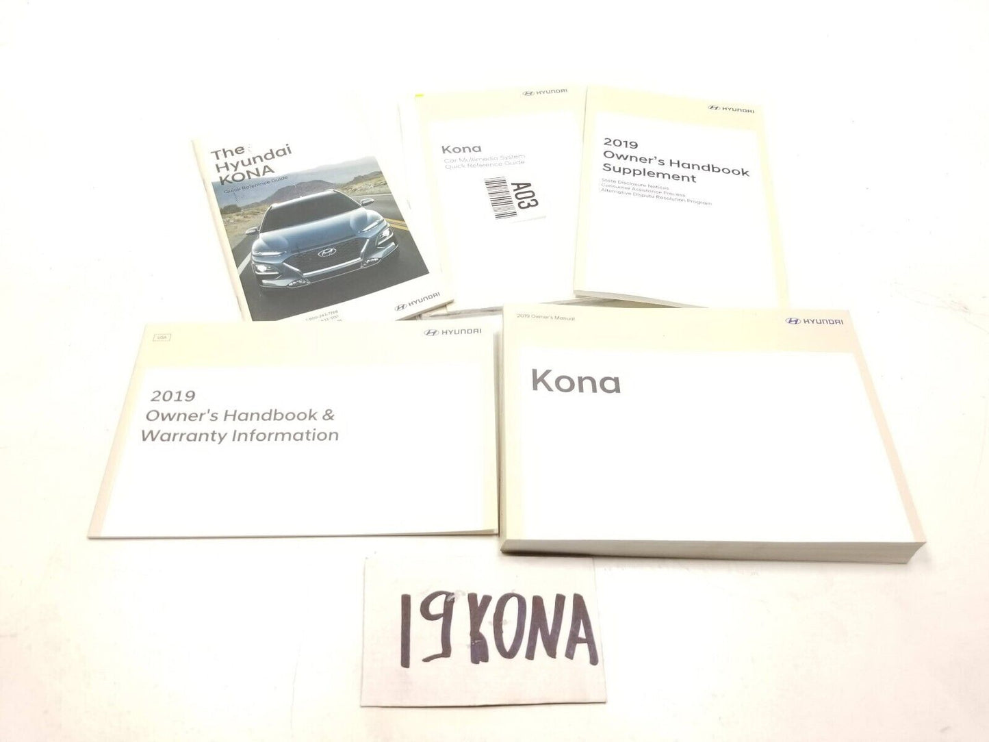 18-21 Hyundai Kona Owner's Manual OEM 29k Miles