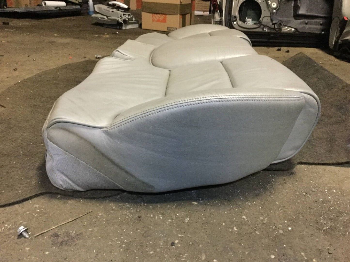 2004 2005 2006 2007 Audi A8 Rear Seat Leather Lower Bench Cushion OEM