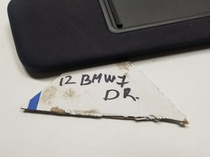 09 10 11 12 BMW 750li Left Driver Sun Visor OEM