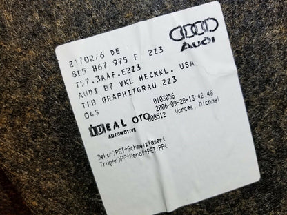 06 07 08 Audi A4 Trunk Lid Trim Panel OEM 85k Miles
