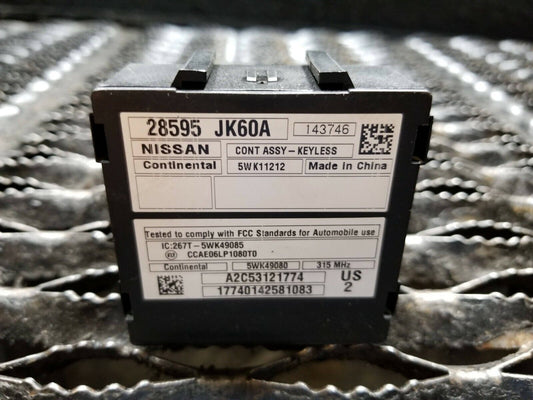 14 15 Infiniti Q40 Keyless Entry Lock Control Module Computer OEM 34k