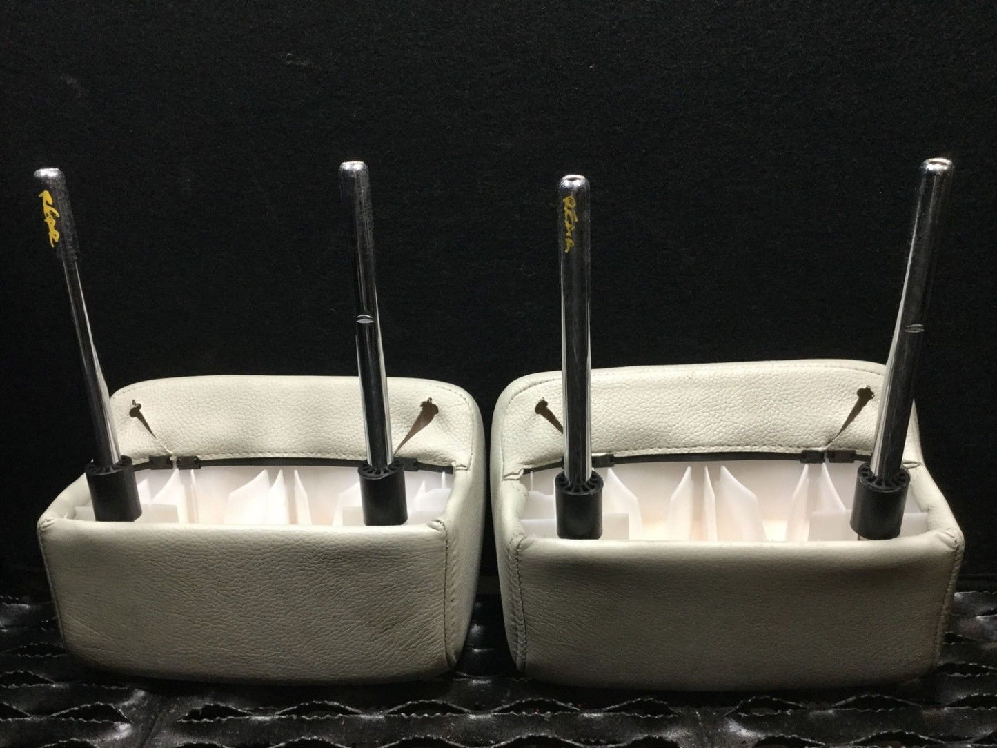 04-10 Saab 9-3 93 Convertible Rear Seat Headrest Left Right Pair OEM