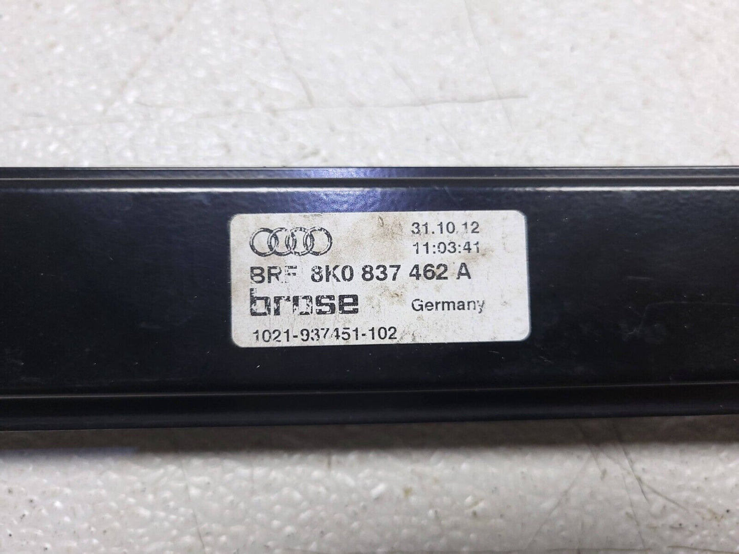 13 14 15 16 Audi A4 S4 Door Window Regulator Front Right Passenger Side OEM