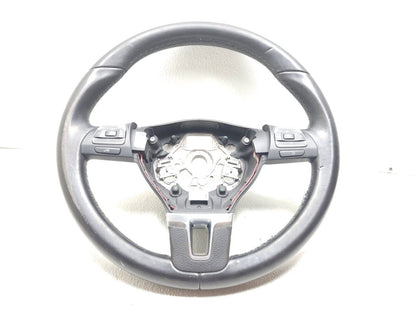 09 10 11 12 Volkswagen Cc Steering Wheel Black Leather OEM