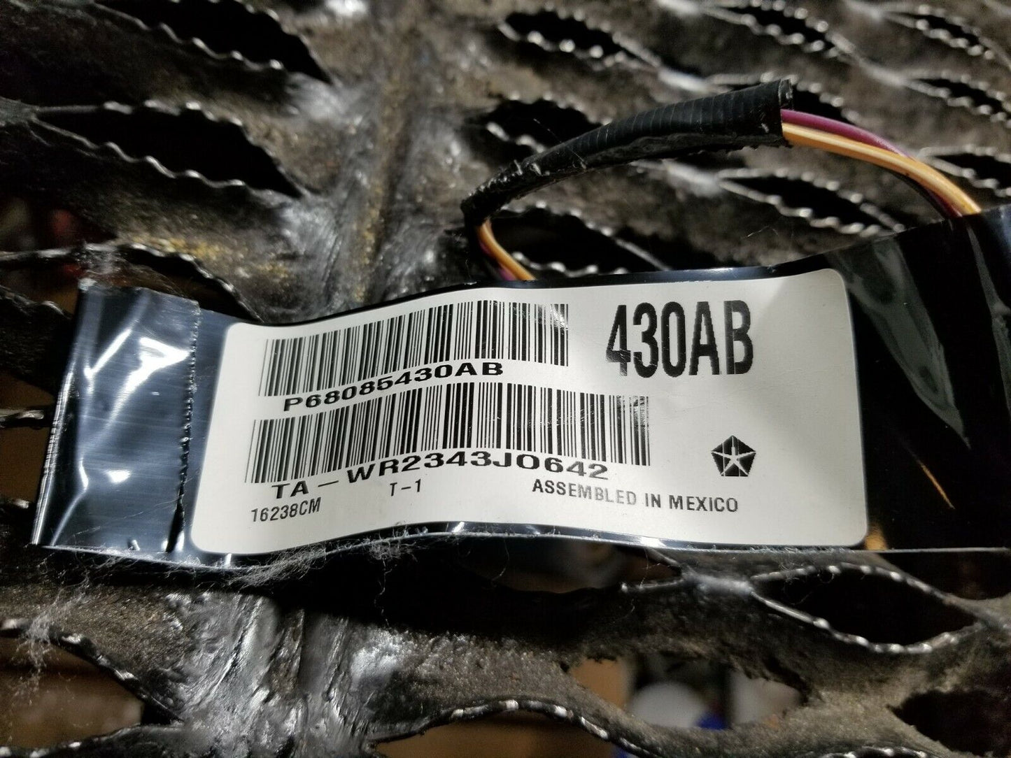11 12 13 14 Dodge Avenger Rear Left Driver Side Door Wire Harness OEM
