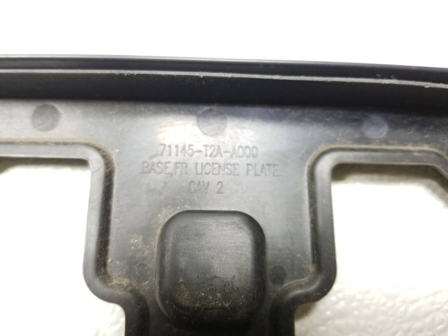 13 14 15 Honda Accord Front Bumper License Plate Mounting Bracket 71145-t2a OEM