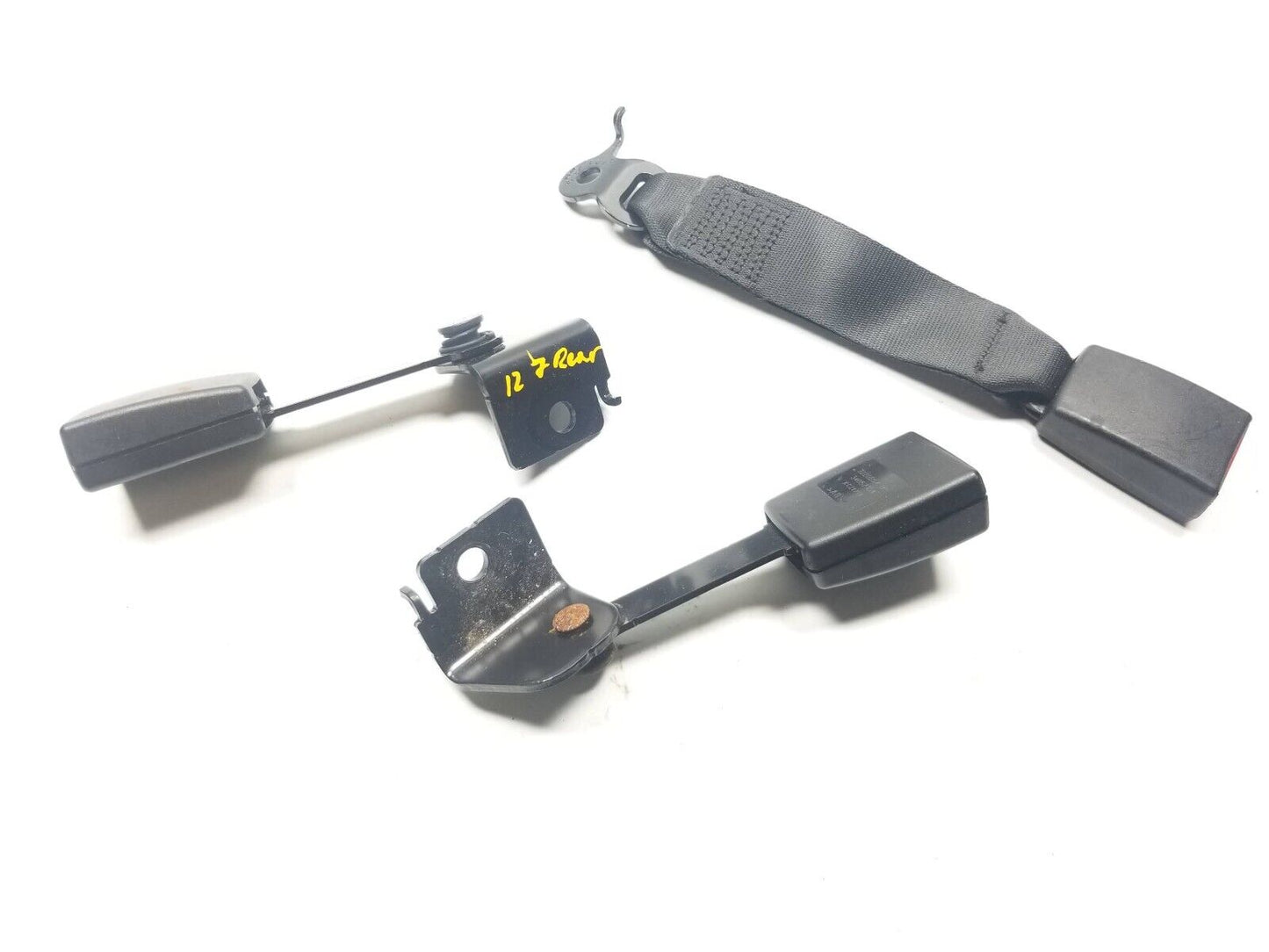 09 10 11 12 BMW 750li F02 Rear Seat Belt Buckle 3pcs OEM