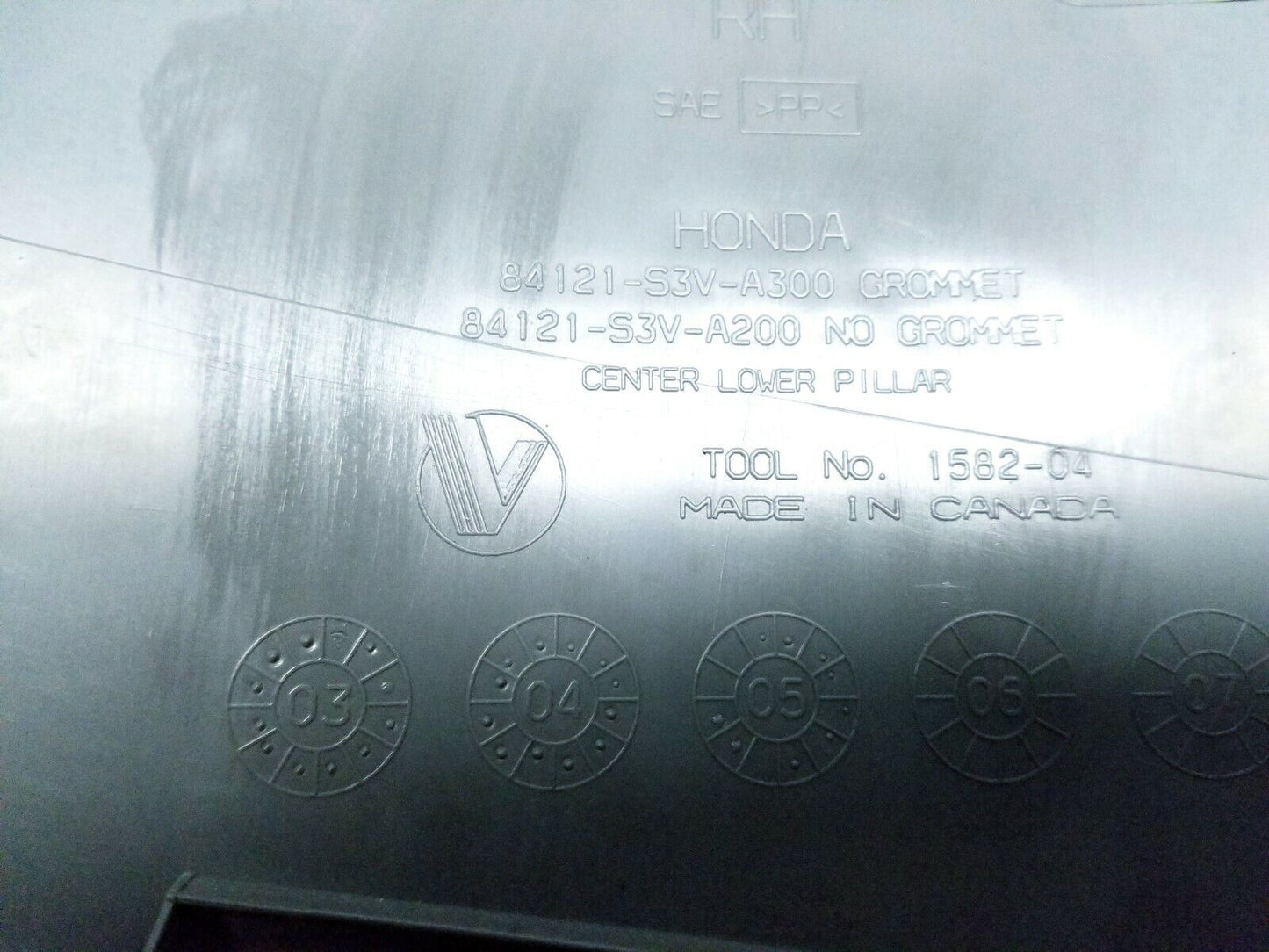 03 04 05 06 Acura MDX Right Pass Side Lower B Pillar Trim Panel OEM 55k Miles