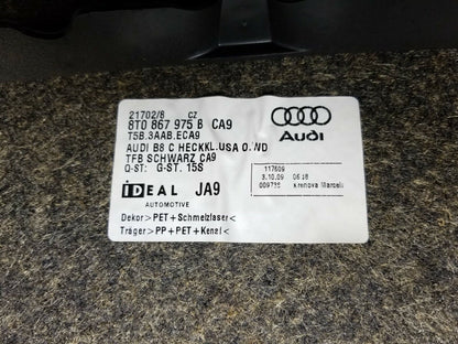 08 09 10 11 Audi A5 Coupe Trunk Lid Liner Trim Cover OEM