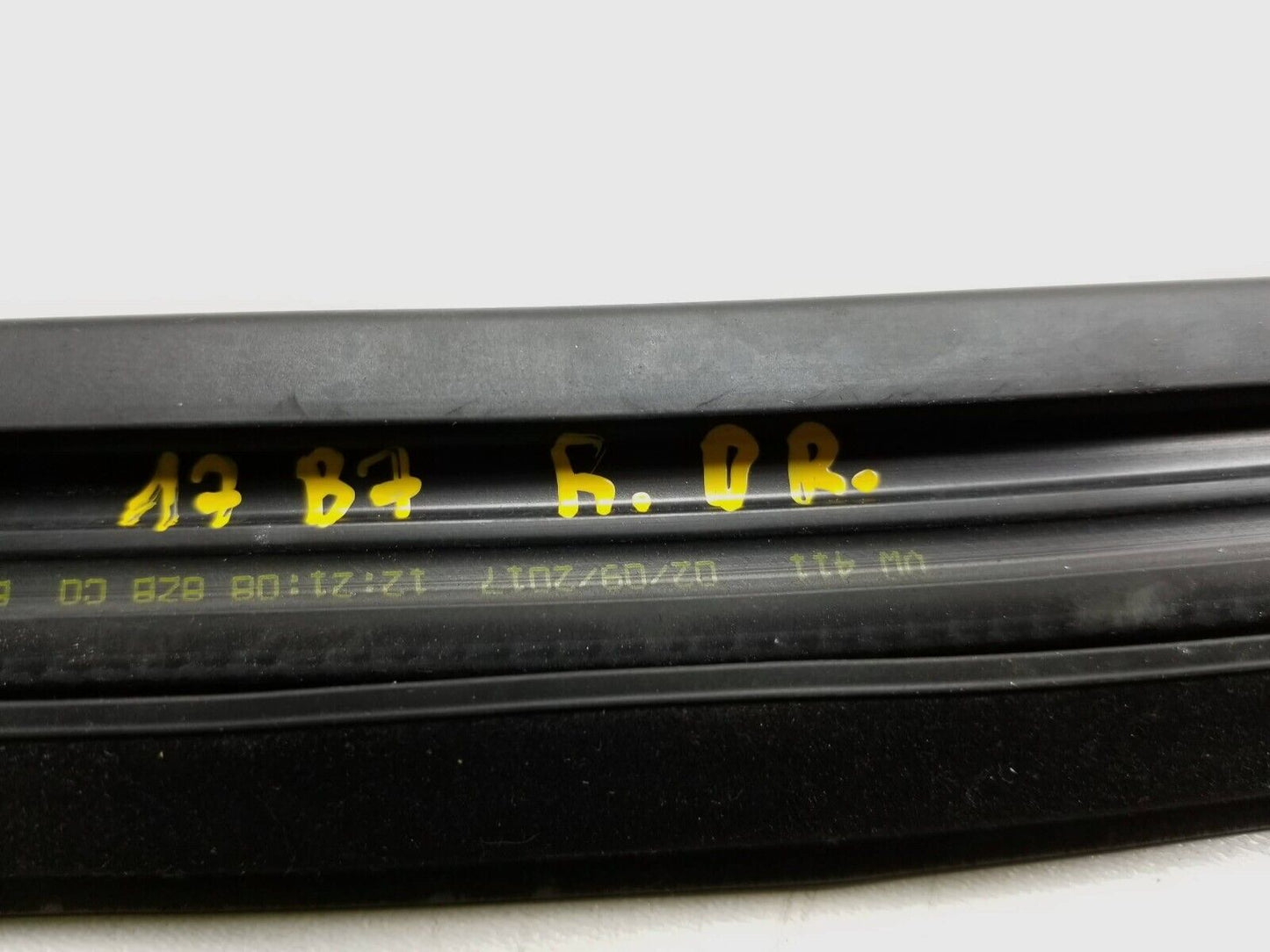 12-19 Volkswagen Passat B7 Rear Door Chanel Weatherstrip Seal Driver Side  OEM