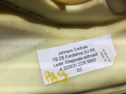 03 04 05 06 Mercedes C230 W203 Coupe Rear Right Seat Back Pillar Cushion OEM