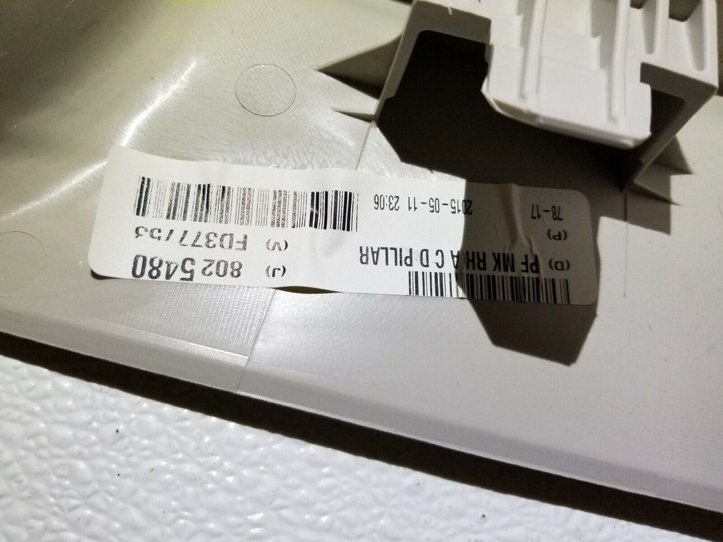 12 13 14 15 16 Jeep Patriot Rear Right Pass Side C Pillar Trim Panel OEM 56k