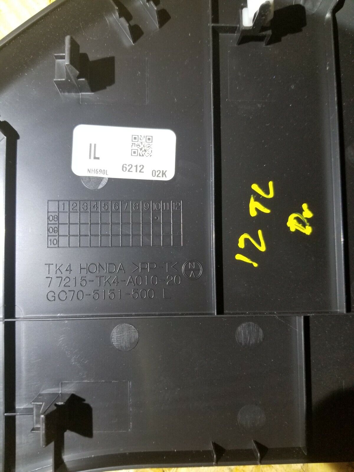 09 10 11 14 Acura Tl Dash End Cap Trim Left Driver Side OEM