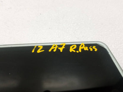 12 13 14 15 16 17 Audi A7 Front Door Window Glass Right Passenger Side OEM