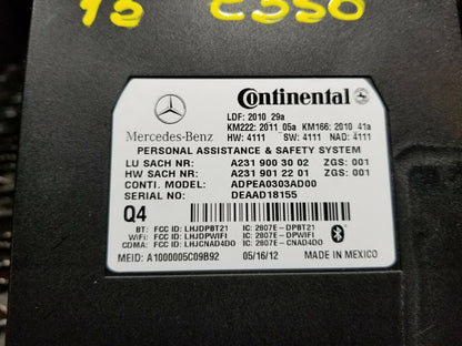 10 11 12 13 Mercedes-benz E350 W212 Voice Control Module OEM 39k