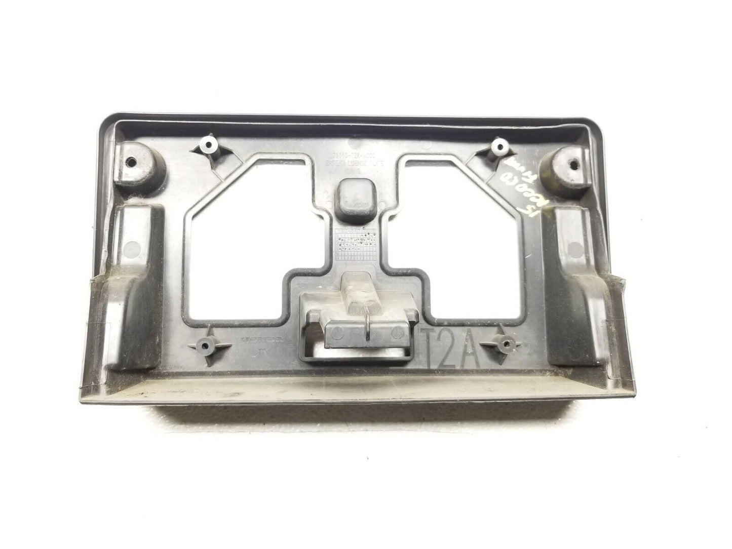 13 14 15 Honda Accord Front Bumper License Plate Mounting Bracket 71145-t2a OEM