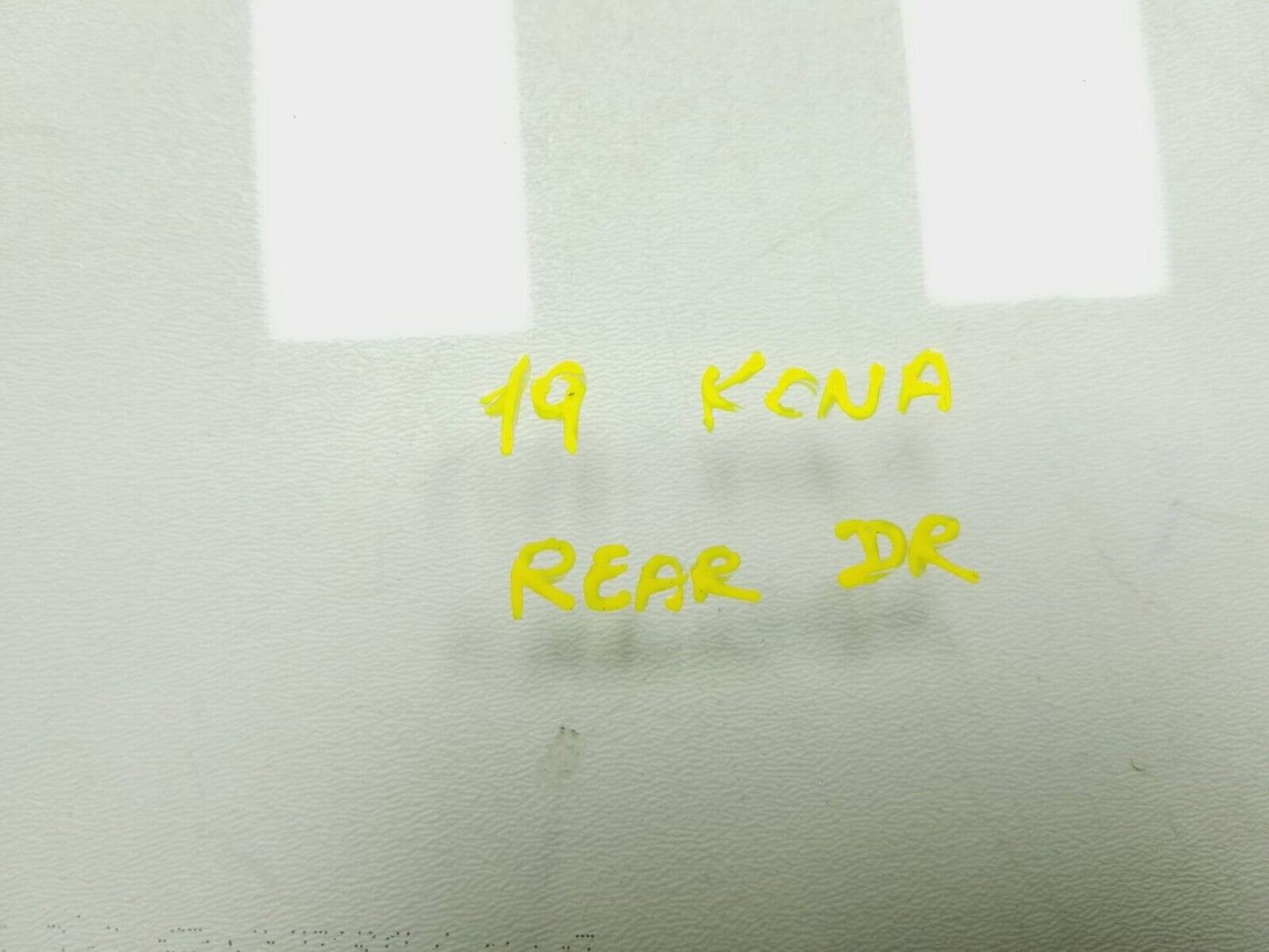 18-21 Hyundai Kona Rear Door Window Glass Left Driver Side OEM 29k Miles