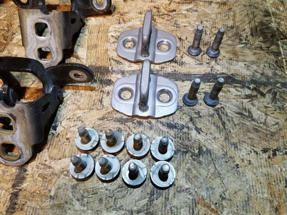 11 12 13 14 Dodge Avenger Left Driver Side Front & Rear Door Hinge W/striker OEM