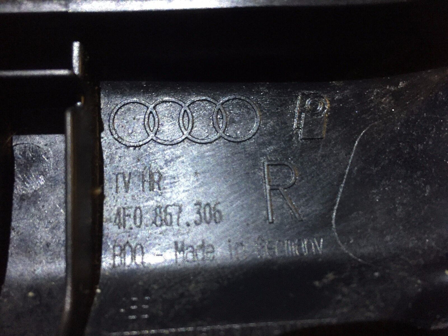 05 06 07 08 Audi A6 C6 Rear Right Pass Door Pull Handle Armrest OEM 4f0867306