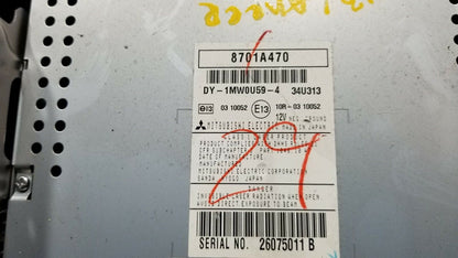 11 12 13 Mitsubishi Lancer Head Unit Radio Cd Mp3 Player Evox OEM 71k