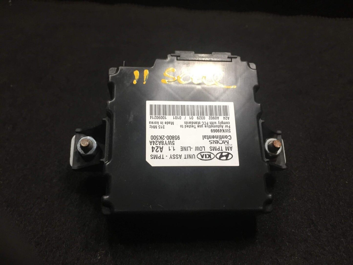 2010 2011 Kia Soul 2.0l Tire Pressure Computer Control Module Tpms OEM A1 57k