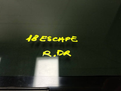 17 18 19 Ford Escape Rear Door Window Glass Left Driver Side OEM