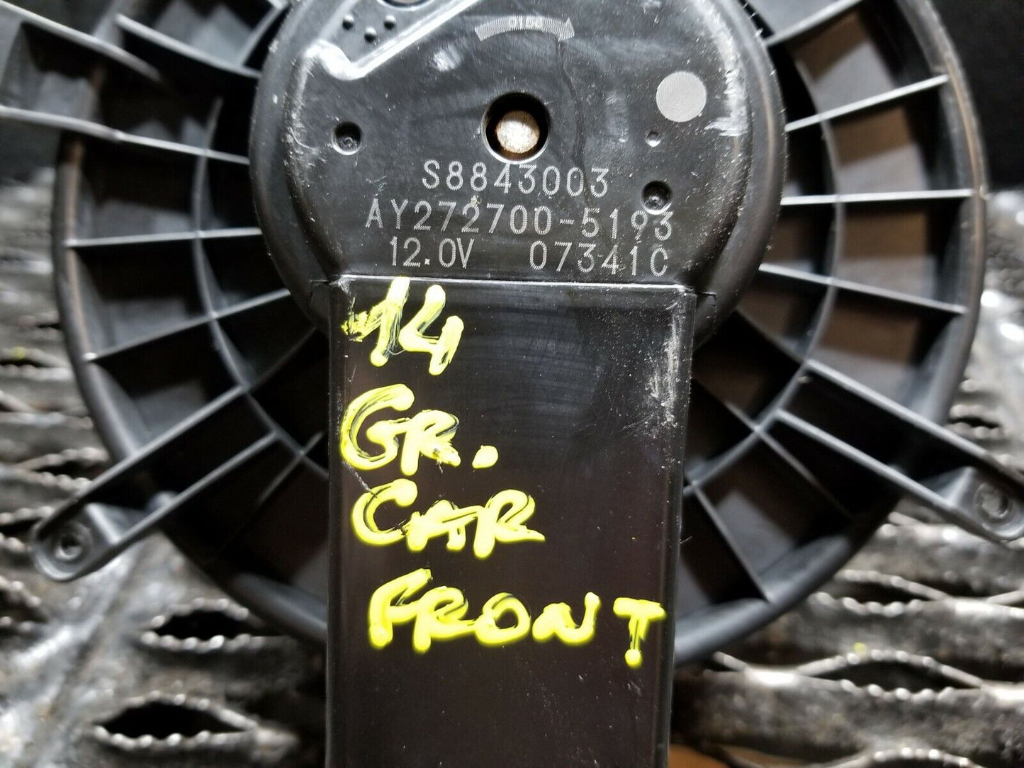 14 2014 Dodge Grand Caravan Front Blower Motor OEM