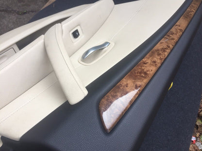07 08 09 10 BMW 528ix E60 Rear Left Door Trim Panel Driver Side OEM