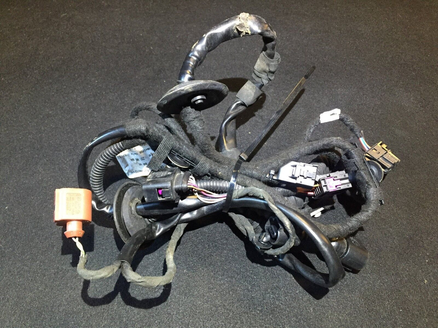 03 04 05 06  Audi A8 D3 Rear Left Driver Door Wire Harness 4e4971687 OEM